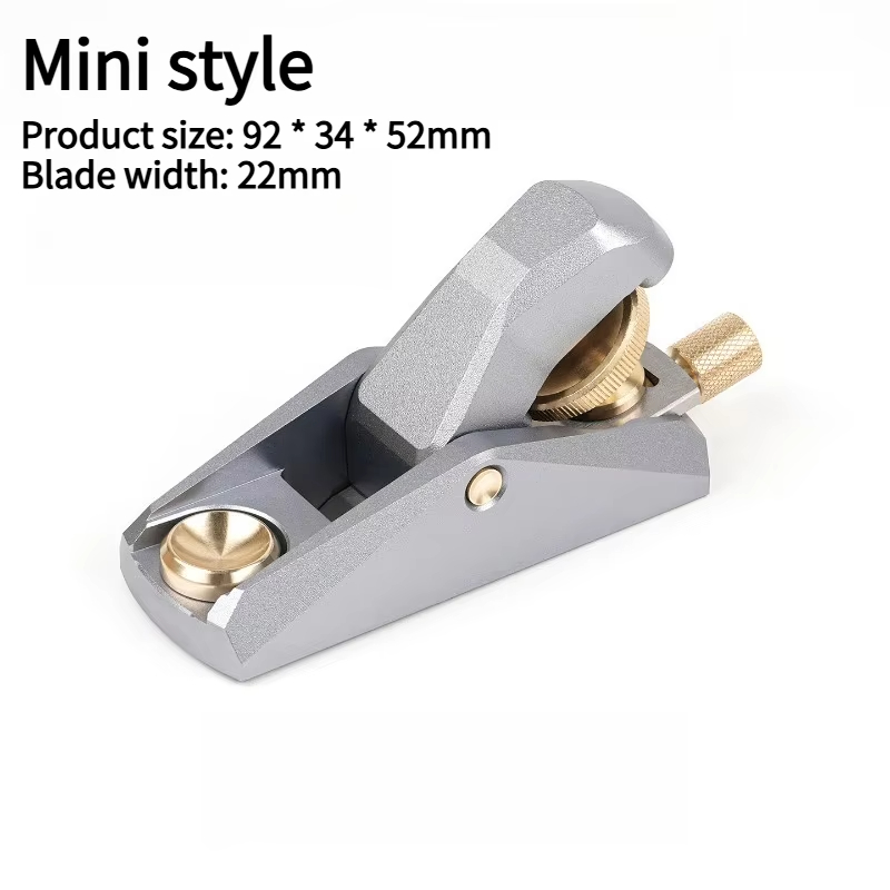 Low Angle Aluminum Wood Planer Precision Adjustable Fine Woodworking Edge Trimming Planer Aluminum Manual Chamfering Mini Plane
