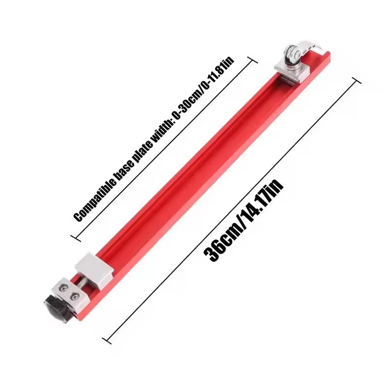 Cutting Machine Base Circular Saw Guide Rail Woodworking Cutting Machine Base Aluminum Alloy Punch Plate for Precision Cutting