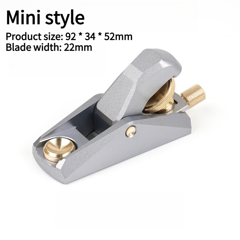 Low Angle Aluminum Wood Planer Precision Adjustable Fine Woodworking Edge Trimming Planer Aluminum Manual Chamfering Mini Plane