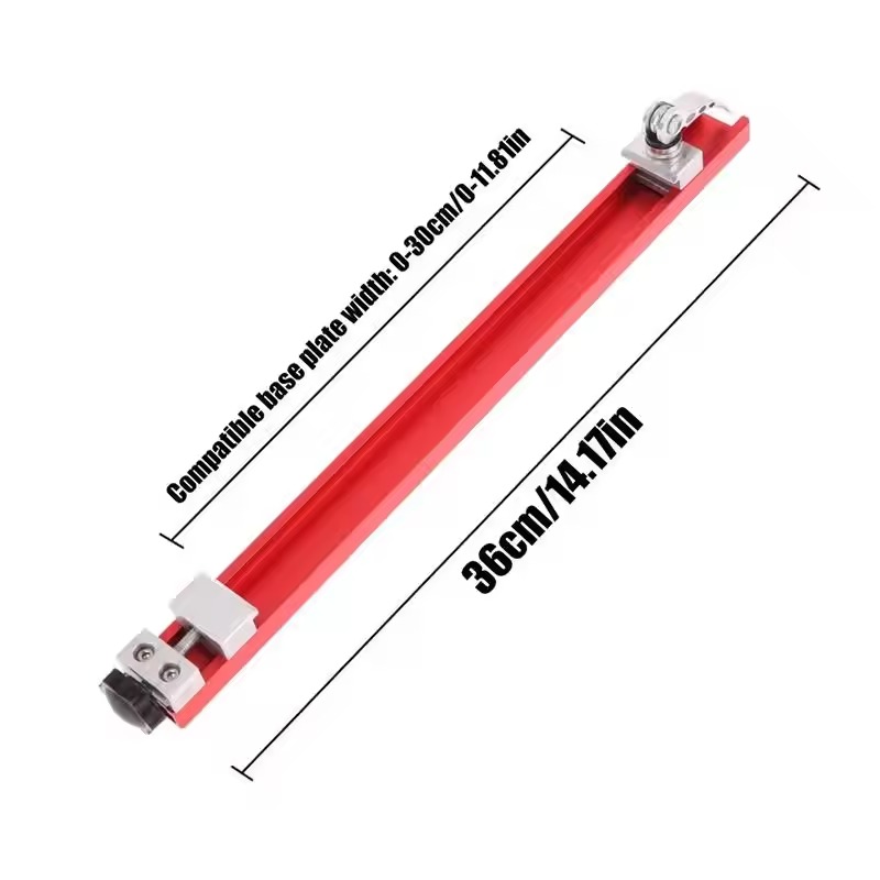 Cutting Machine Base Circular Saw Guide Rail Woodworking Cutting Machine Base Aluminum Alloy Punch Plate for Precision Cutting