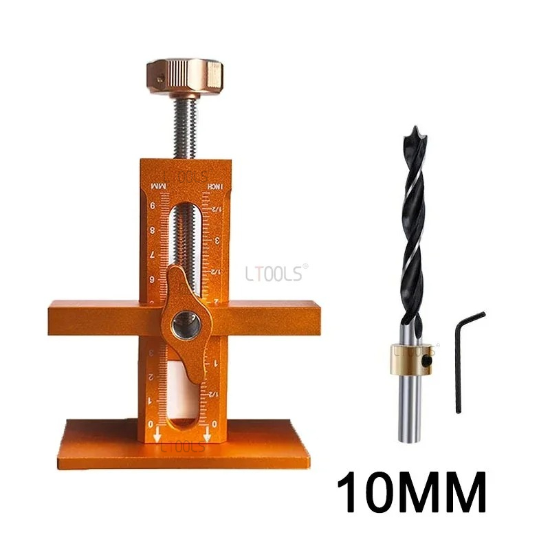 Woodworking Cabinet Door Installation Jig,Door Panel Installation Rebounding Device Drilling Tool 2 in 1 Quick Positioning Tool