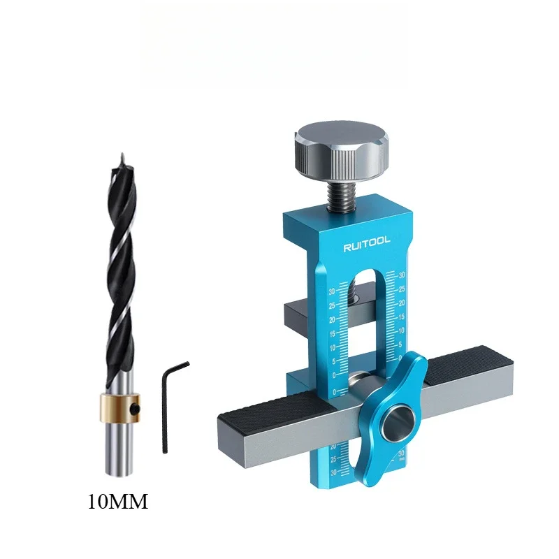 New Cabinet Door Mounting Jig Locator Quick Positioning Hole Opening Tool Adjustable Aluminum Alloy Cabinet Portable Tools