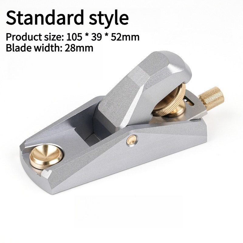 Low Angle Aluminum Wood Planer Precision Adjustable Fine Woodworking Edge Trimming Planer Aluminum Manual Chamfering Mini Plane