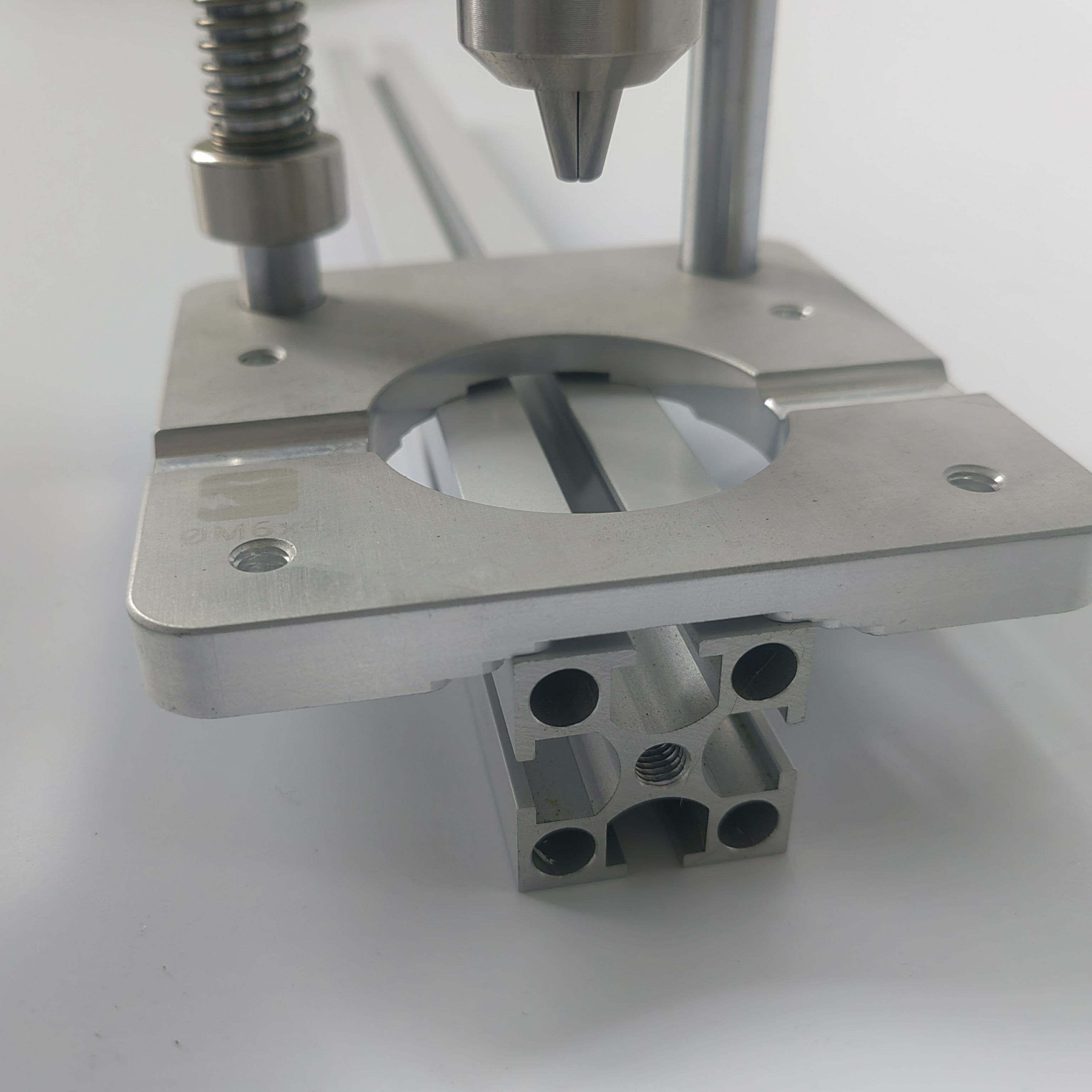 Precision Vertical Drill Guide for Handheld Drills | Aluminum Profile & Woodworking Drill Press Stand