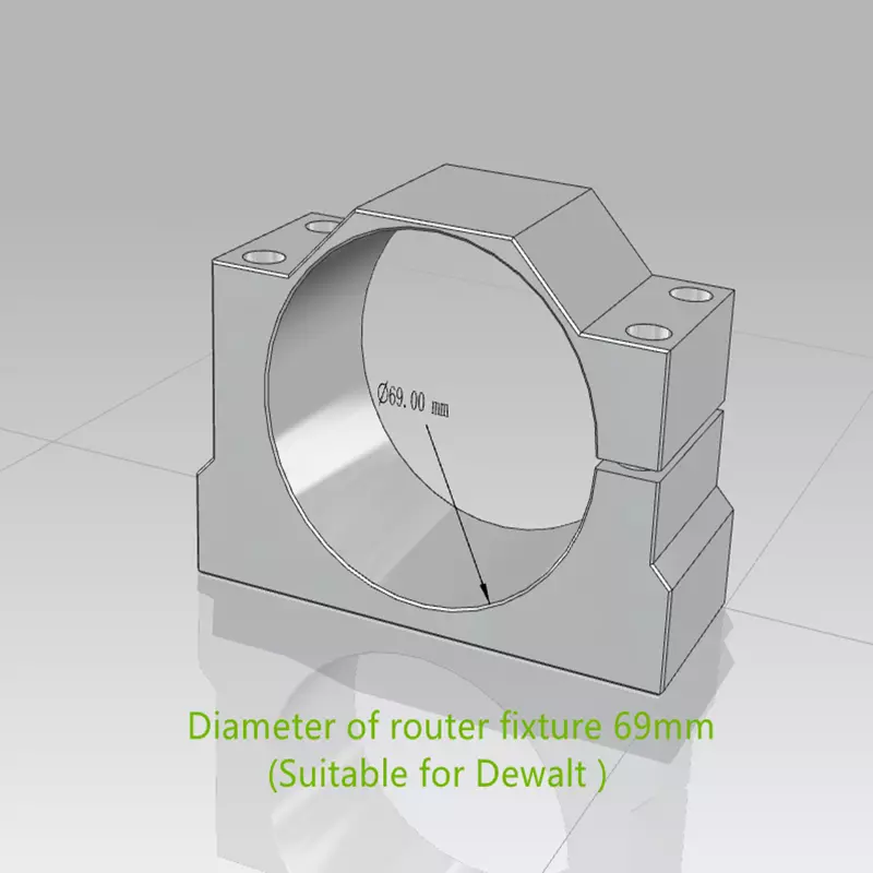 Tianli Handheld Mortiser Router fixture base 65mm(Makita)&69mm(DeWalt)