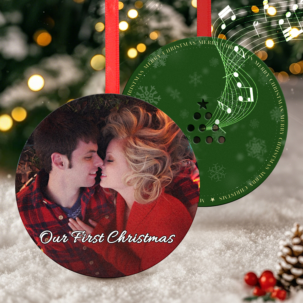 Custom Music and Photo Christmas Ornaments – Play Music, Relive Cherished Memories
