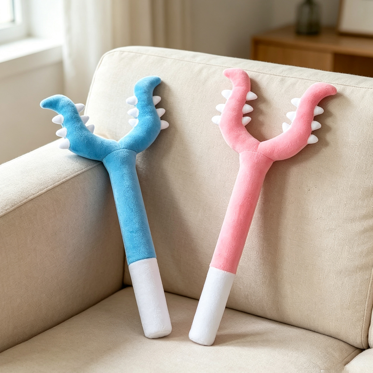 Cute Fork-Shaped Pet Interactive Wand with a Fun Long-Handle Design for Cats and Small Dogs to Chase, Pounce and Play,Chiikawa toy fork design