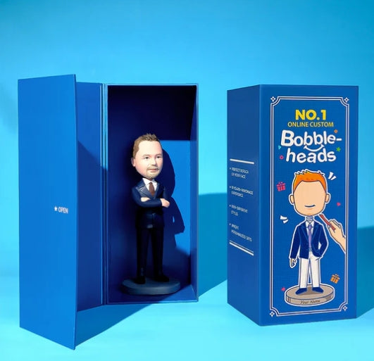 Custom Bobbleheads for Graduation Woman in Red Dress