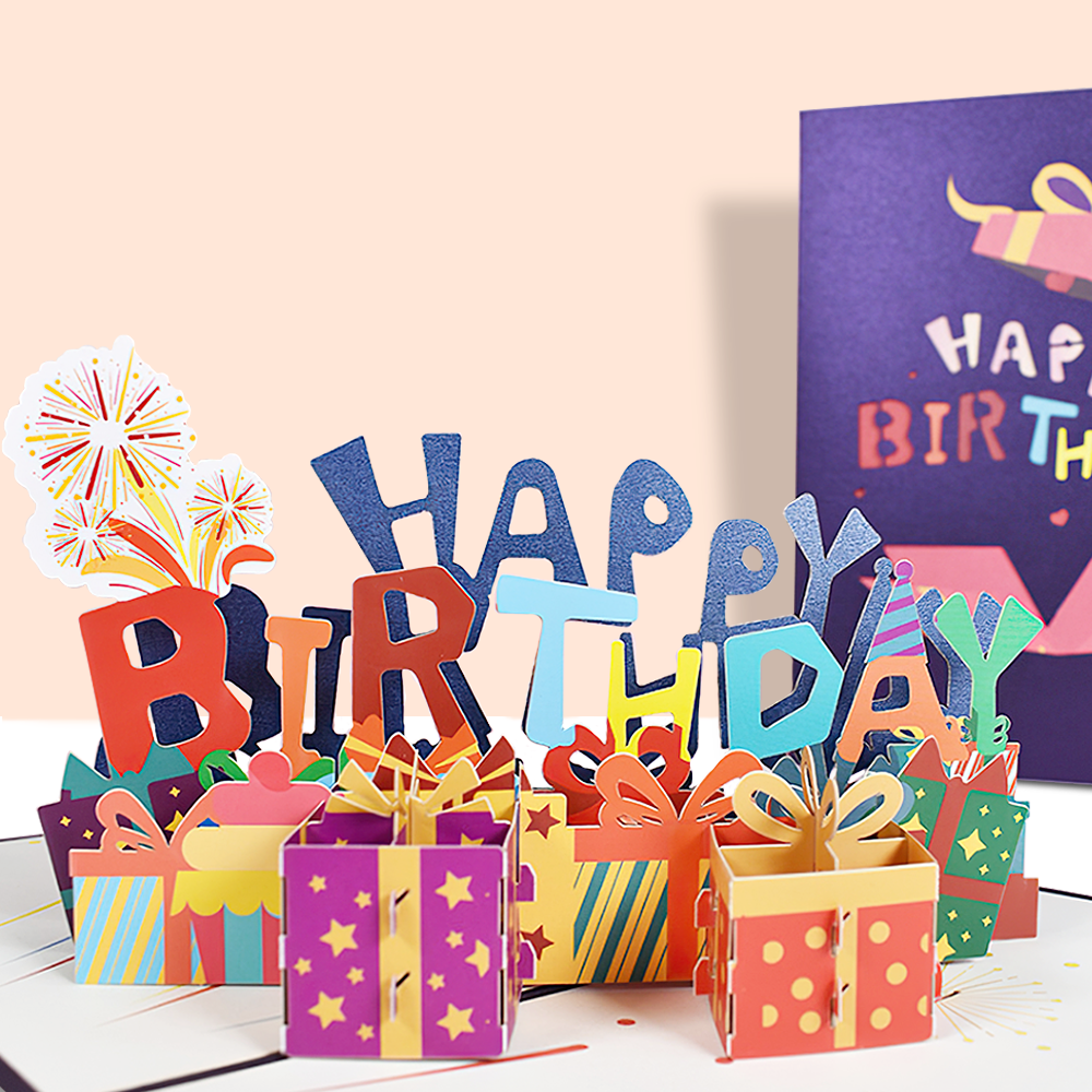 3D Happy Birthday Card Particular Birthday Card Gifts for Him or Her - MyHawaiianShirts
