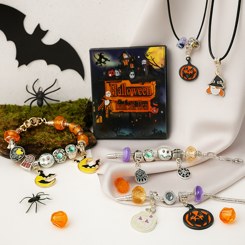Halloween Creative Blind Box bracelet Multiple ghost Pumpkin Halloween Charm bracelets Festival party gifts
