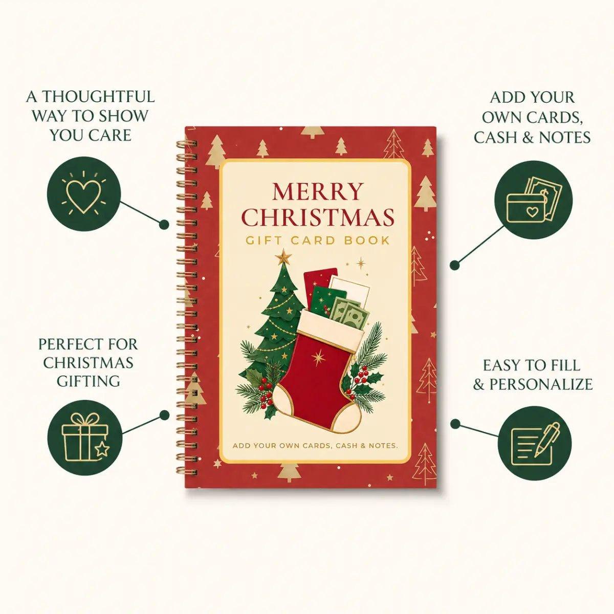 Creative Christmas Gift Card Book – Festive Greeting Cards for Holiday Gifts & Special Surprises
