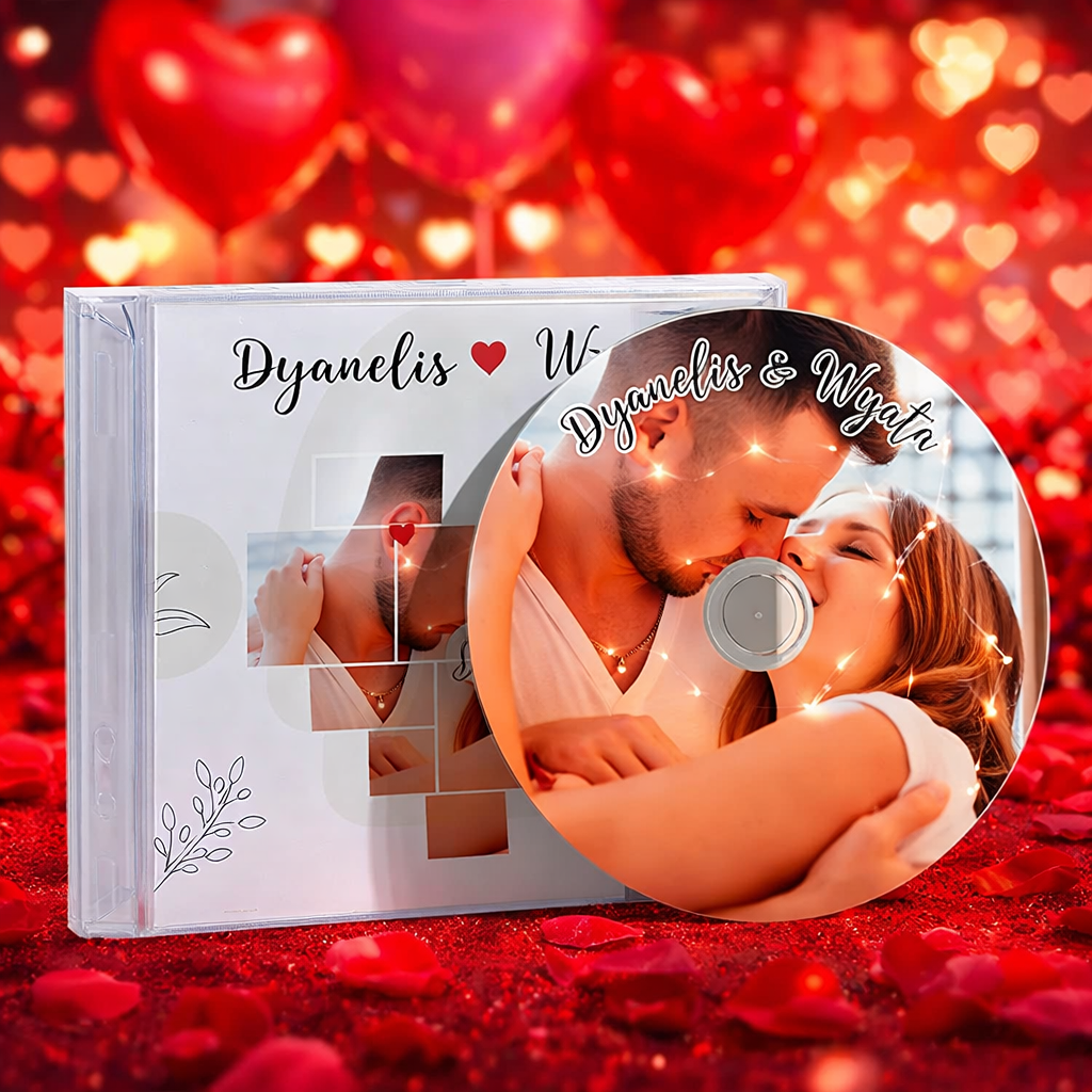 Photo CD & Jewel Case Custom 5/10/16 Songs CD Mixtape Music Gift For Couple Anniversary Gifts