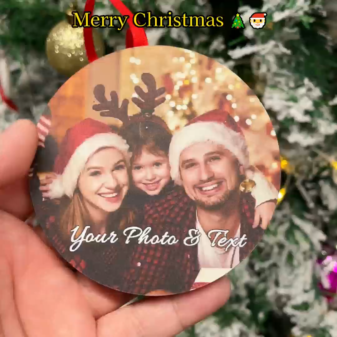 Custom Music and Photo Christmas Ornaments – Play Music, Relive Cherished Memories