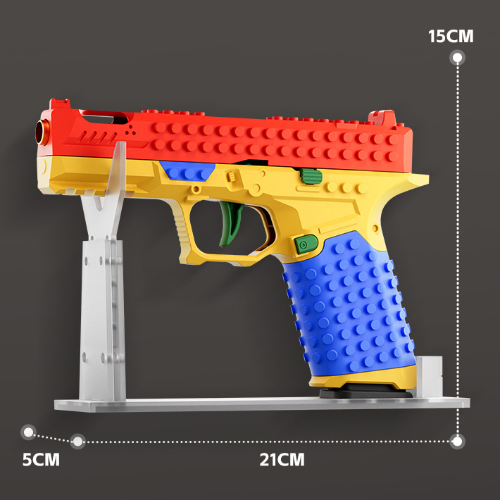 Buildable Brick-Style Blaster Cut Shoot Toy
