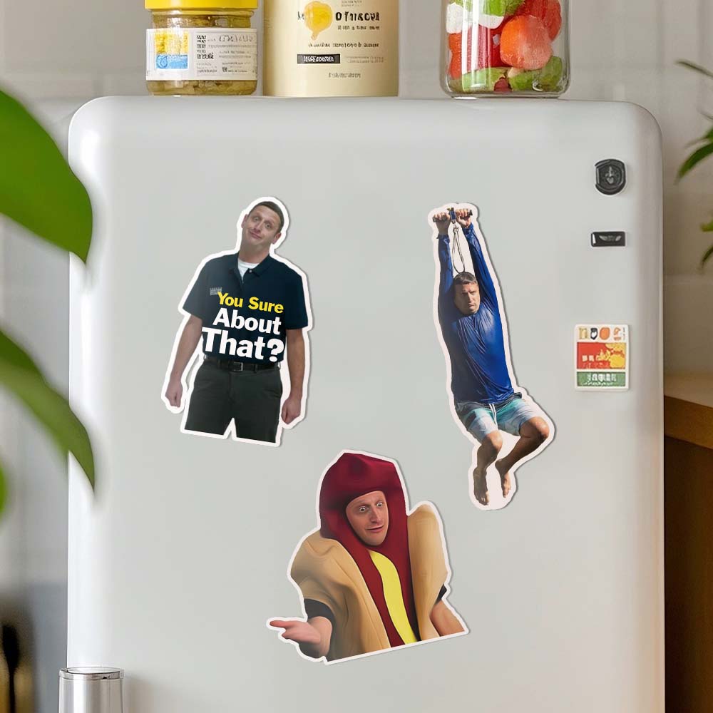 Funny Tim Robinson Zipline Kychain/Fridge Magnets