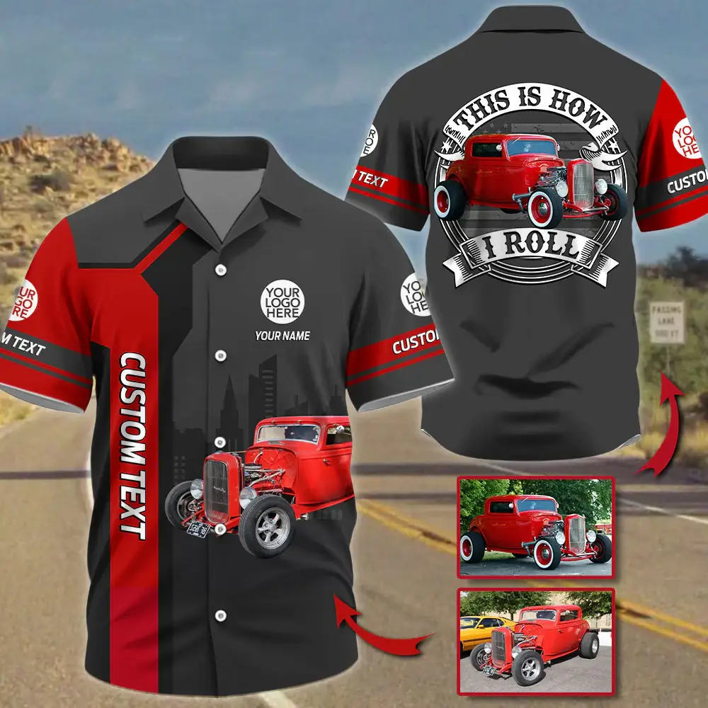 This Is How I Roll Custom Vechicle Photo T-shirt For Car Loved Ones