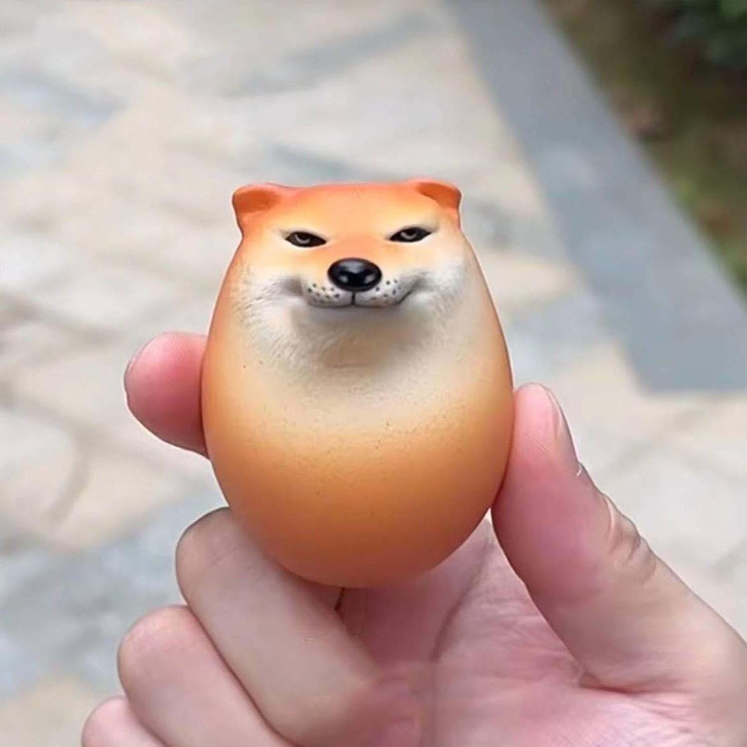 Egg Dog Squishy Toy – Cute Slow Rising Squeeze Fidget Toy, Soft Novelty Toy