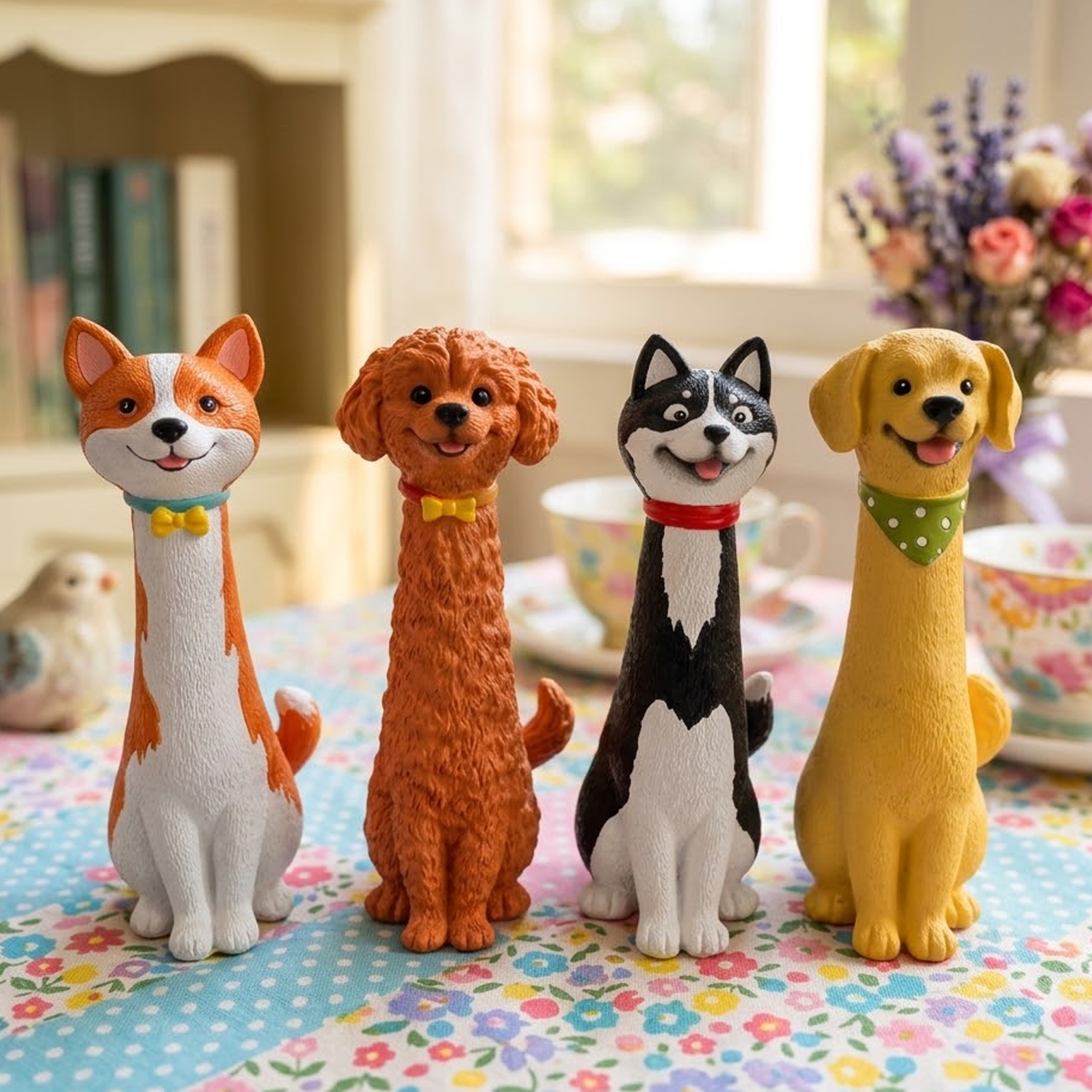 Creative Cartoon Long-Neck Dog Vase – Fun Animal-Shaped Home Décor Flower Holder