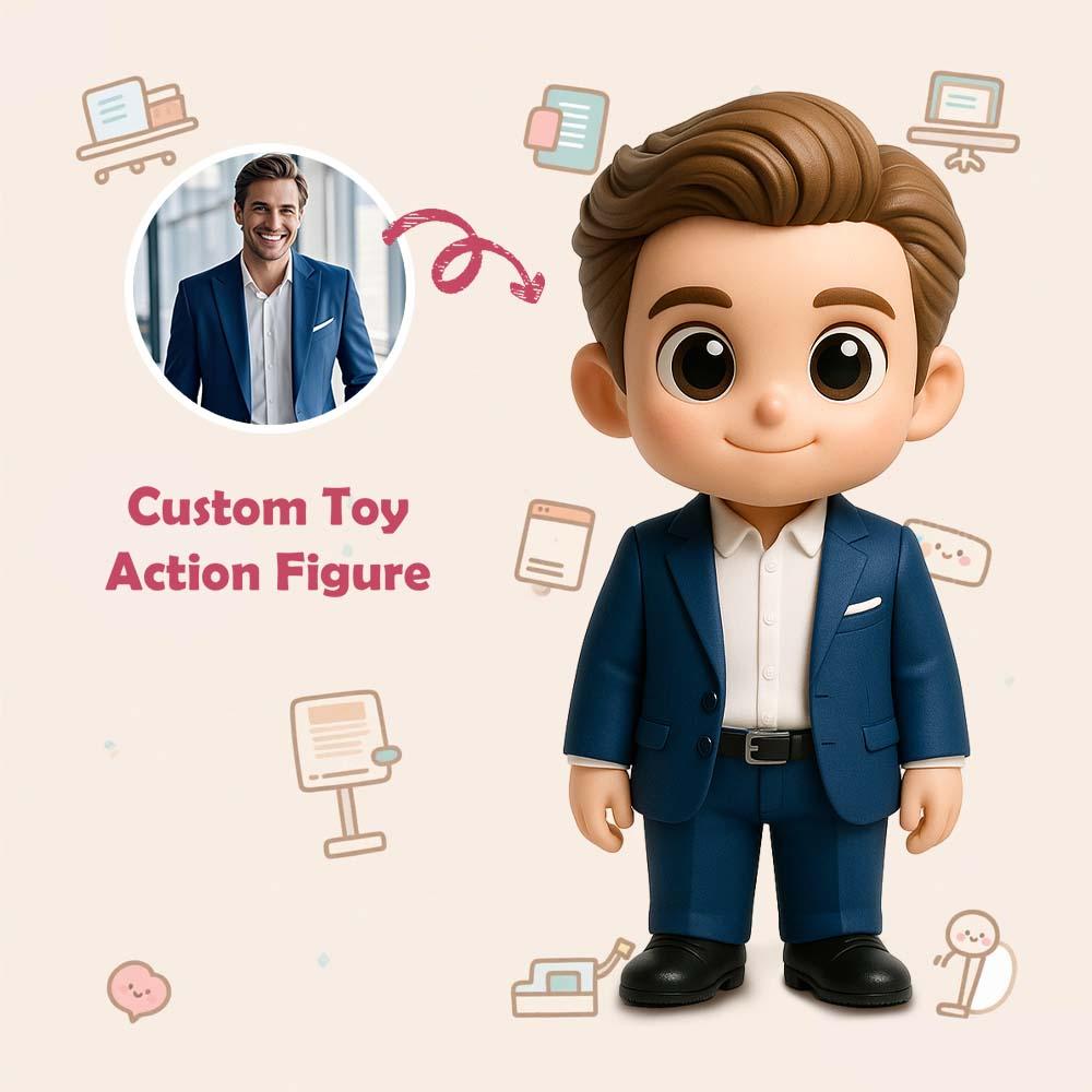 Custom 3D Action Figure from Photo Unique & Thoughtful Personalized Toy Custom Action Toy Gift for Boss