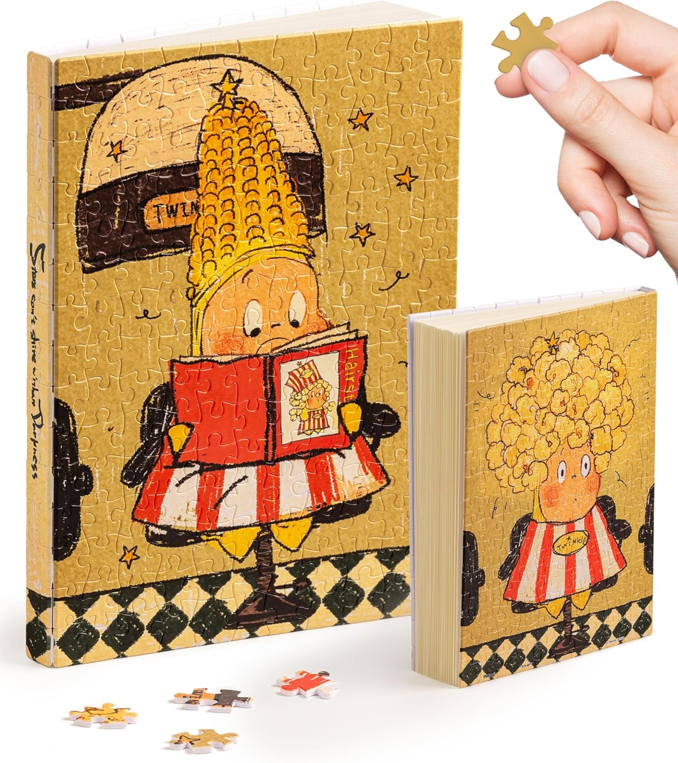 Custom Photo A5 Puzzle Journal 329 Plastic Pieces Book Cover & Notebook, Unique Puzzle Gift, Jigsaw Artwork