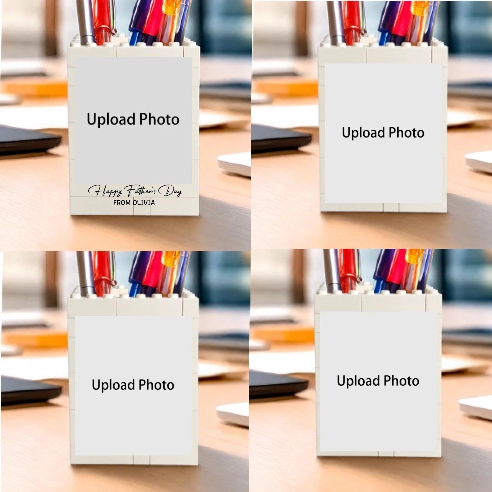 Custom Photo Happy Father's Day Building Brick Blocks Gift For Family