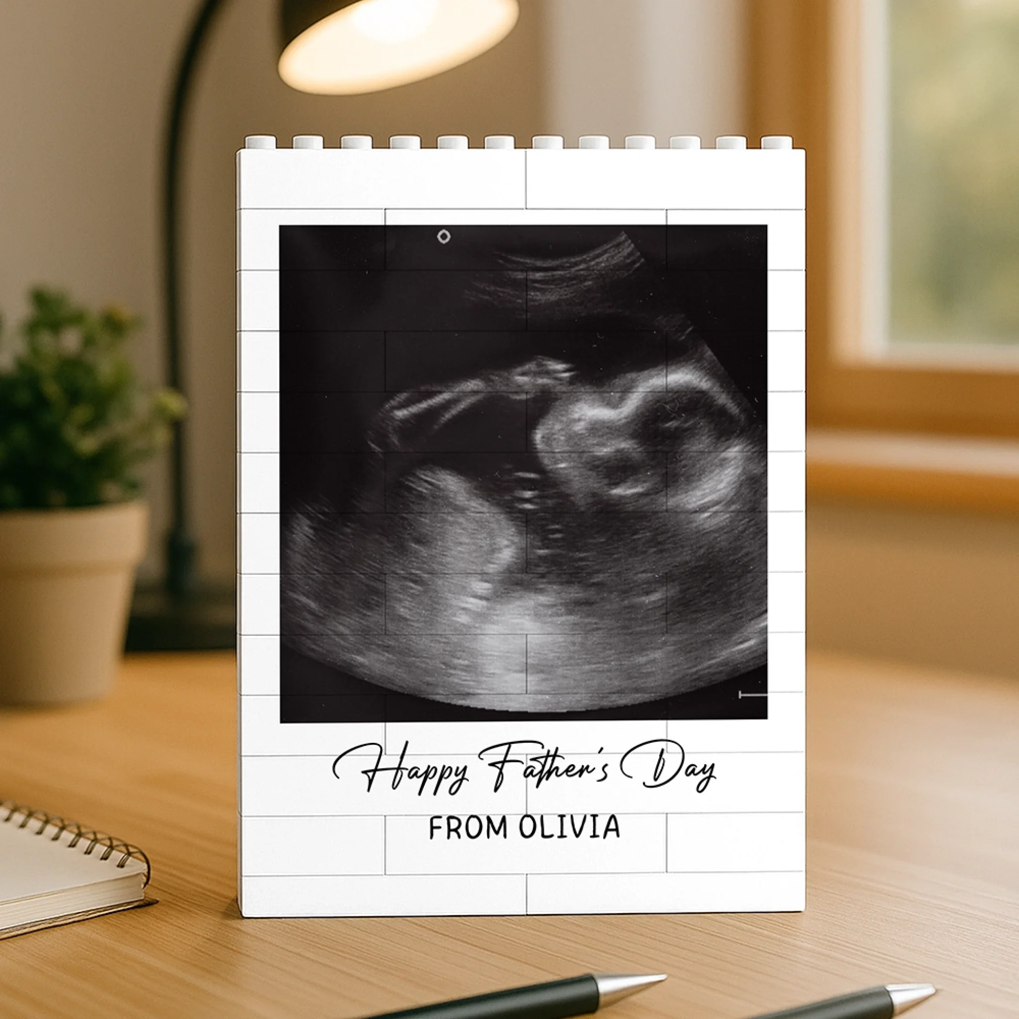 Custom Photo Happy Father's Day Building Brick Blocks Gift For Family