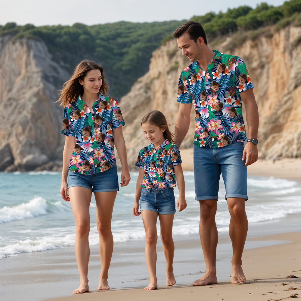 Tropical Wild - Custom Kids Unisex Hawaiian Shirt