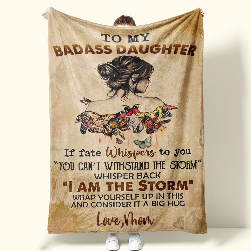 Custom Blanket With Name To My Daughter - Premium Blanket
