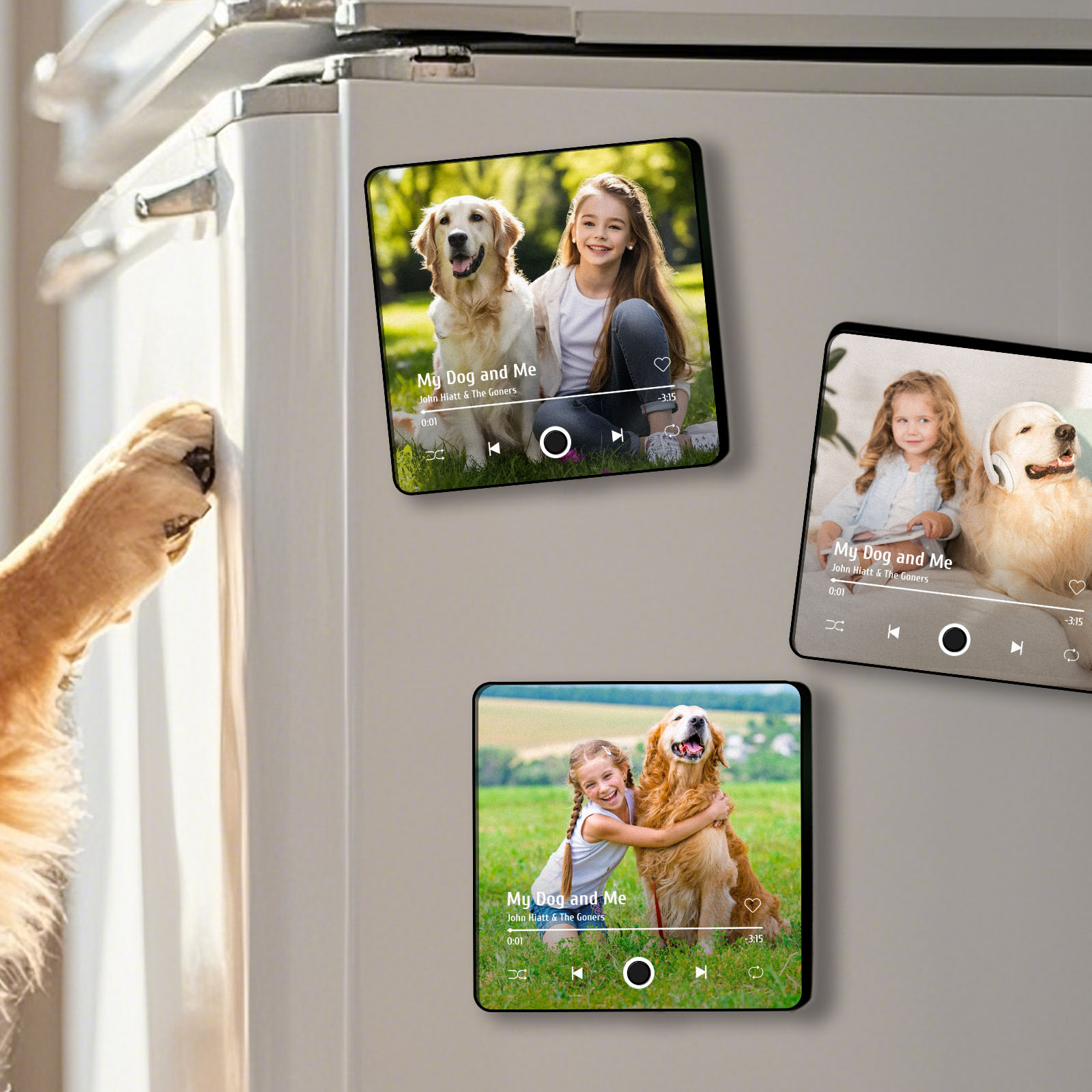 Personalized Photo Album Fridge Magnet Music Wall Photo Sticker Music Movement That Can Be Played Without Cell Phone Gift for Couples