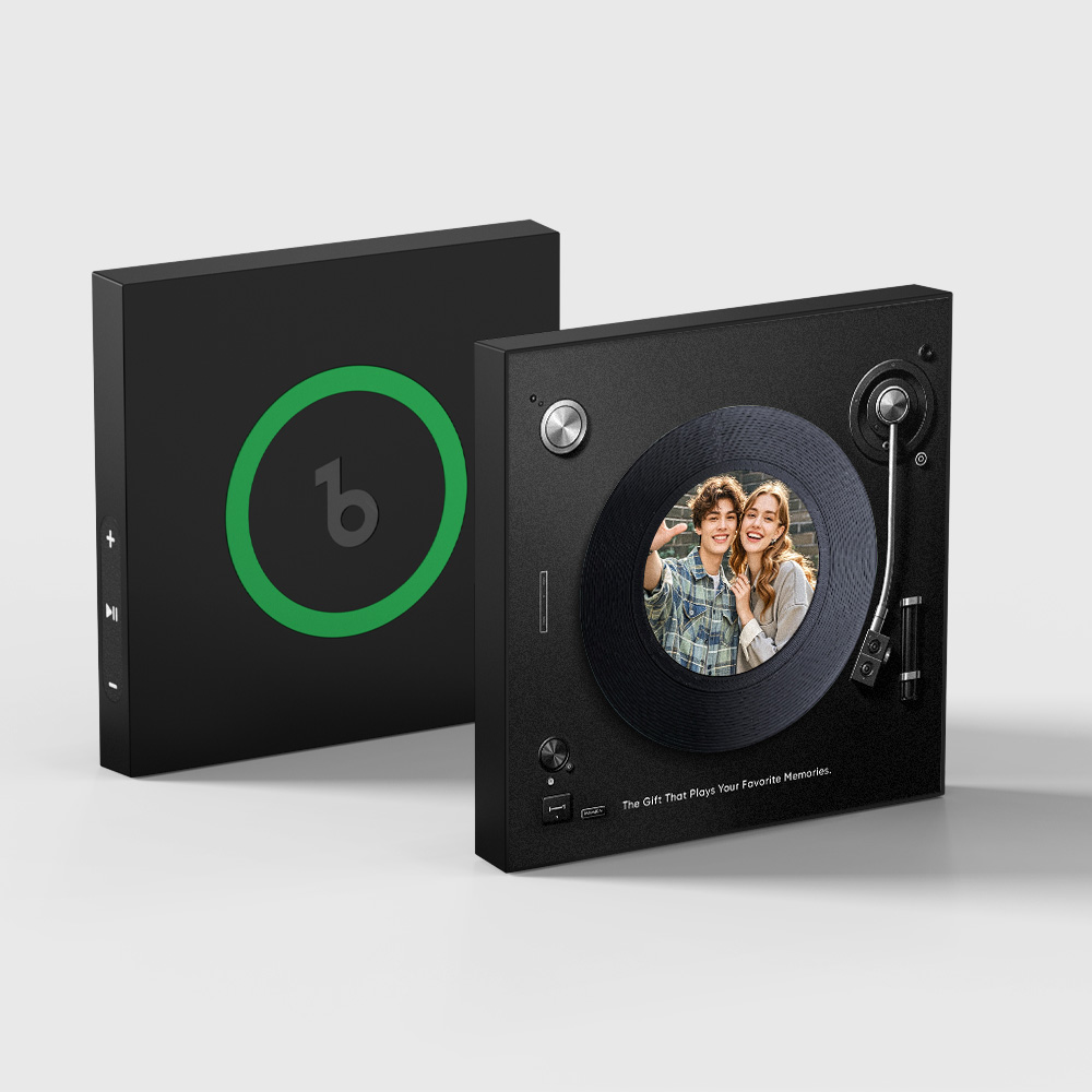 Custom Music And Photo Fridge Magnet Personalized Record Fridge Magnet Valentine's Gift for Couple