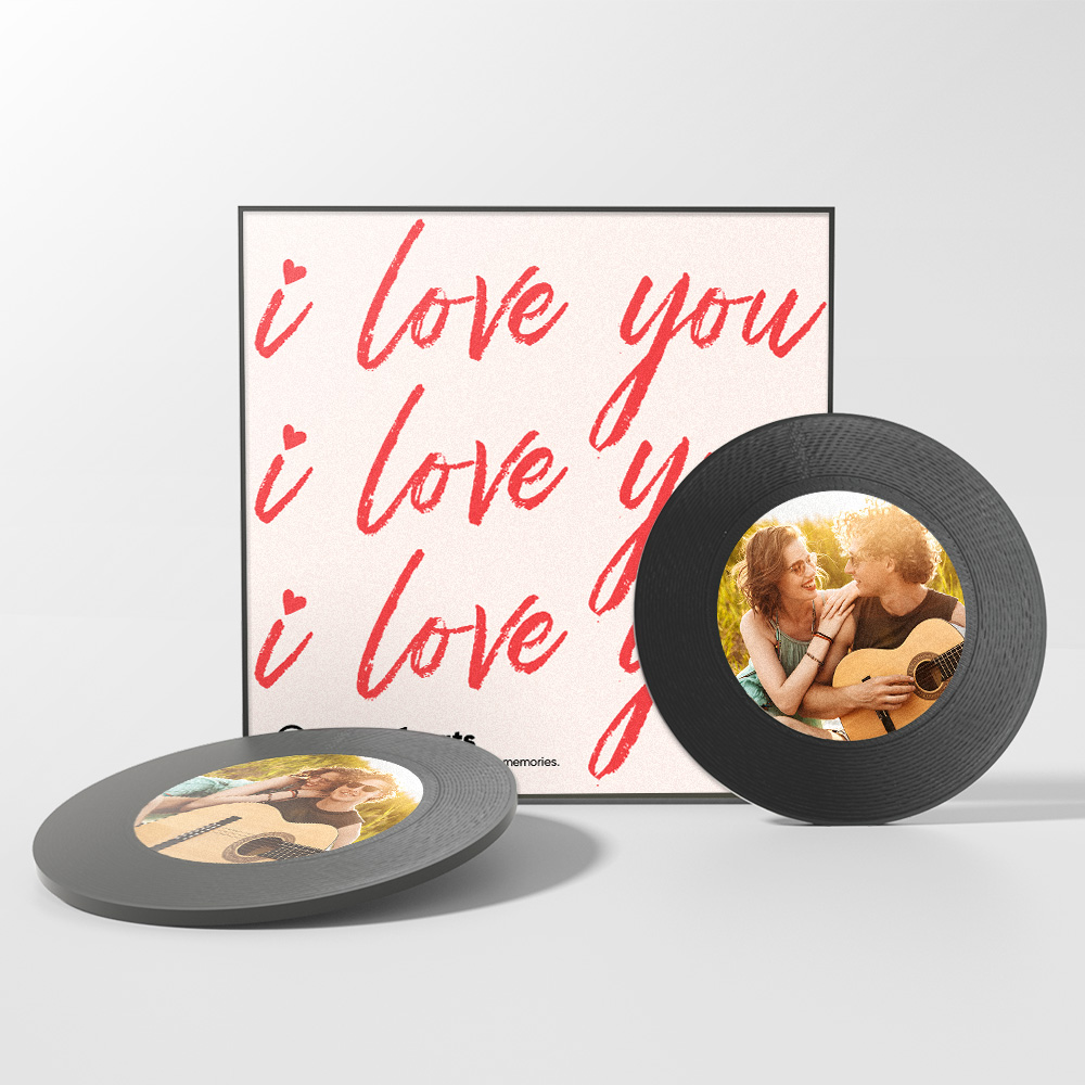 Custom Music Fridge Magnet Personalized Photo Fridge Magnets I Love You Valentine's Day Gift