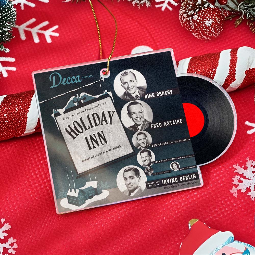 Custom NFC Song Ornaments Classic Christmas Tree Ornament Mini Record Album Custom Album Cover & Song