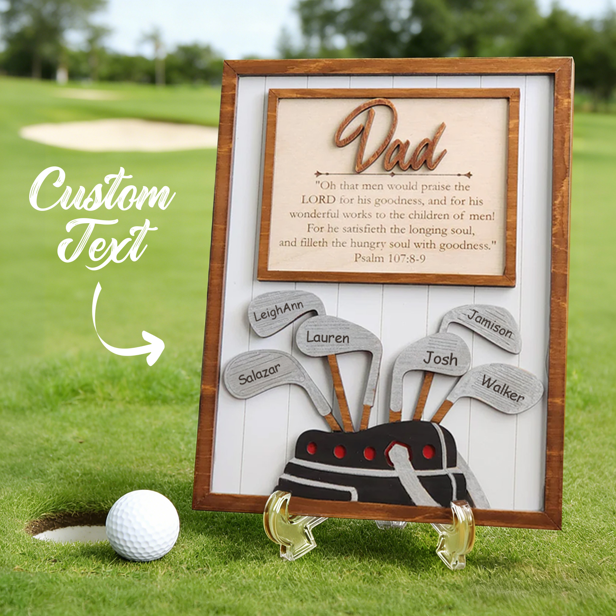Golf Wooden Sign Wooden Plaque Father's Day Gift