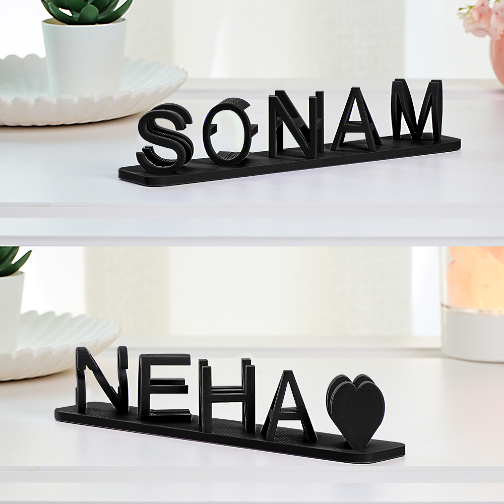 Dual Name Illusion Love 3D Printed as Sweet Gifts