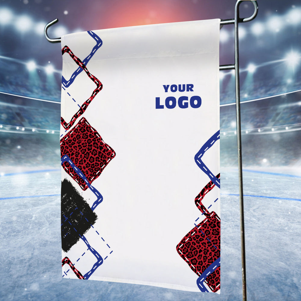 Custom Logo and Text Flag Weekend Forecast Curling with No Chance of Garden Flag