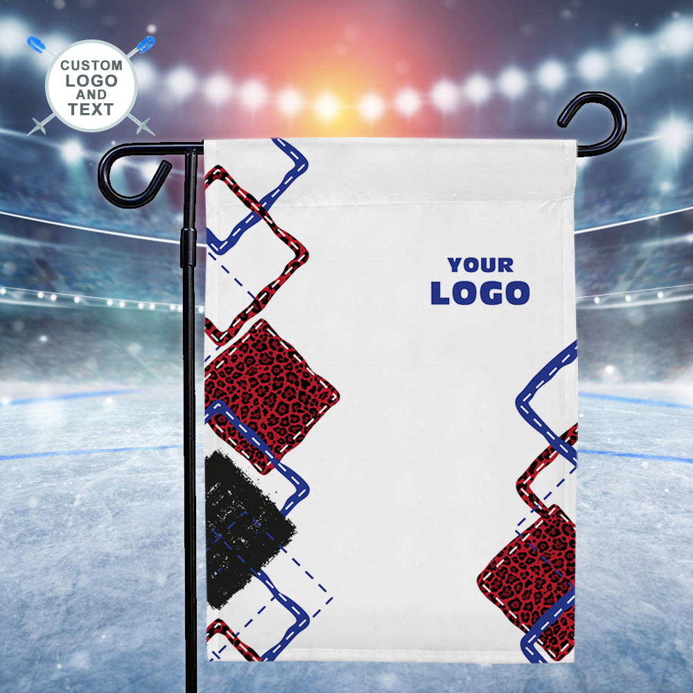 Custom Logo and Text Flag Weekend Forecast Curling with No Chance of Garden Flag