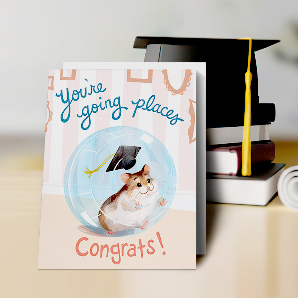 Funny Graduation Card You're Going Places Card Cute Graduation Card - MyHawaiianShirts