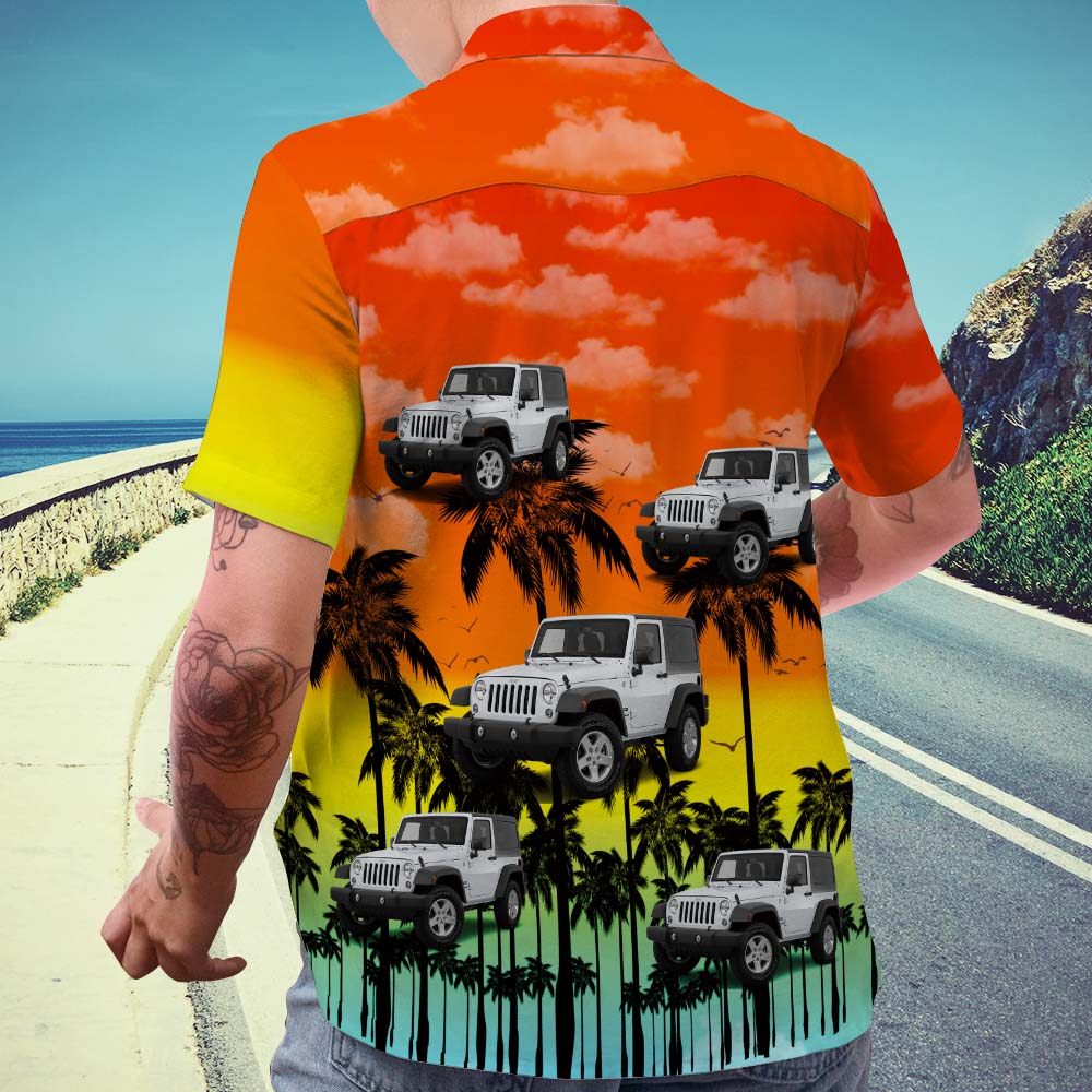 Upload Car Photo Custom Photo Hawaiian Shirt Summer Fancy Orange Personalized Aloha Beach Shirt For Men