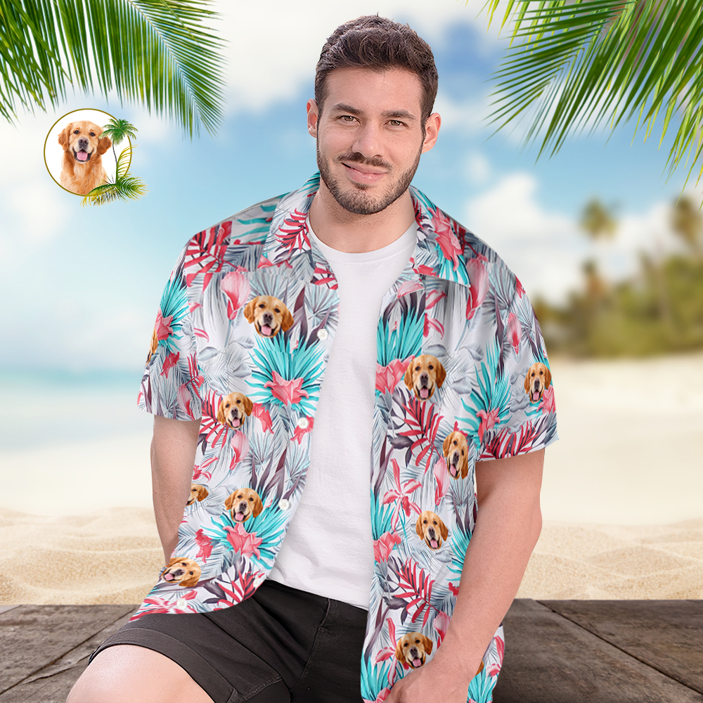 Hawaiian Shirt With Baby Face Men's All Over Print Aloha Romantic Hawaiian Style Shirt Gift 