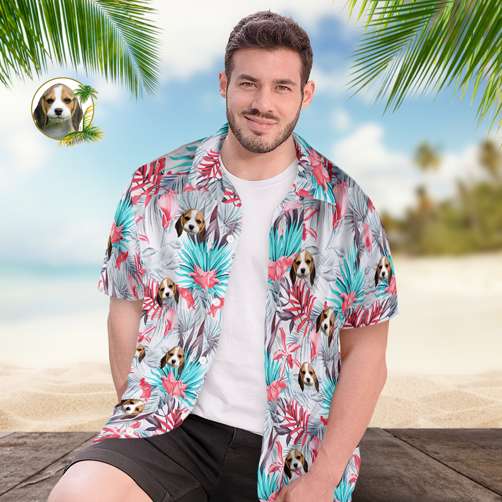 Hawaiian Shirt With Baby Face Men's All Over Print Aloha Romantic Hawaiian Style Shirt Gift 