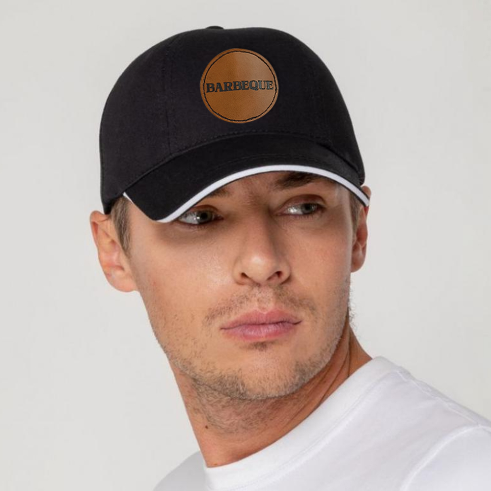 Custom Leather Patch Hats, Logo Hats, Laser Engraved Leather Patch, Leather Patch, Company Logo Hat, Personalized Mens Hats, Leather Patch