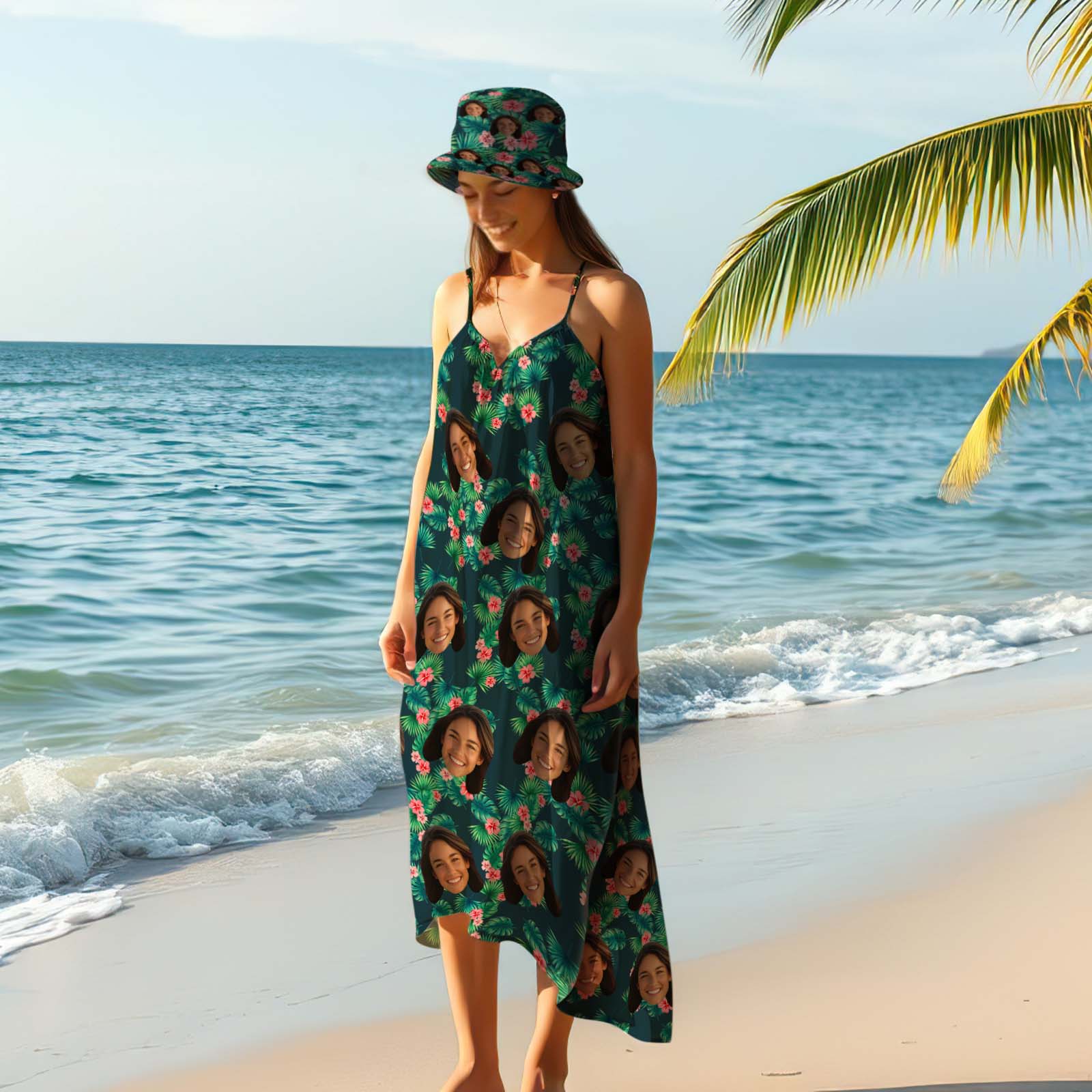 Leafy Bloom - Custom Unisex Bucket Hat