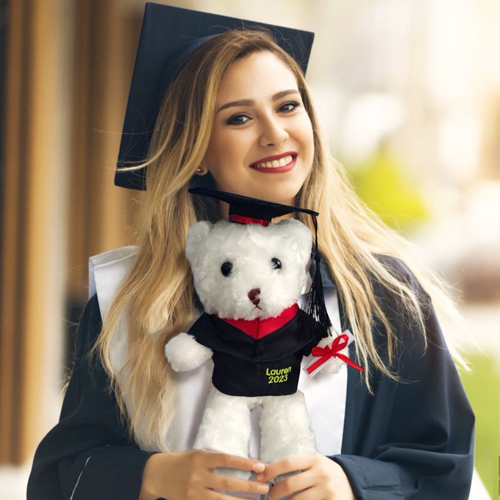 Personalized Graduation Bears Plush Stuffed Animal Bear for Graduation Gift