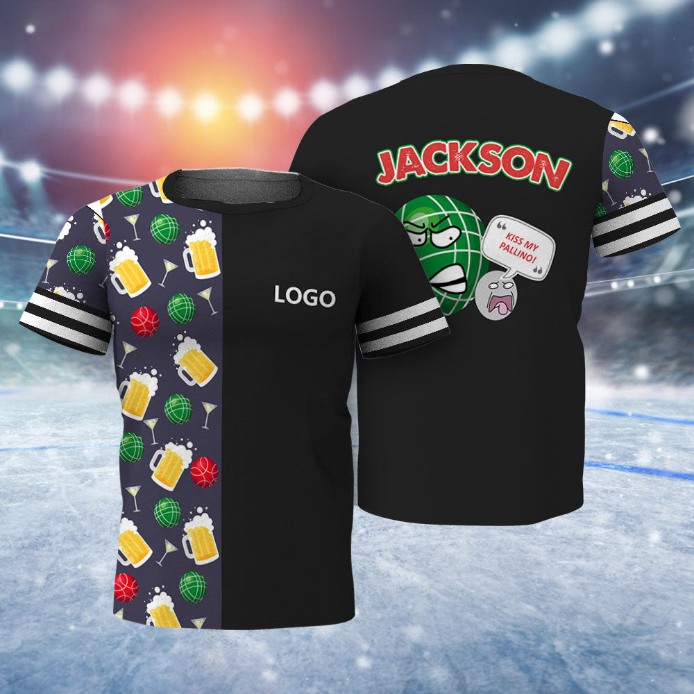 Custom Mens T-shirt with Logo and Text Custom Champions League T-shirt