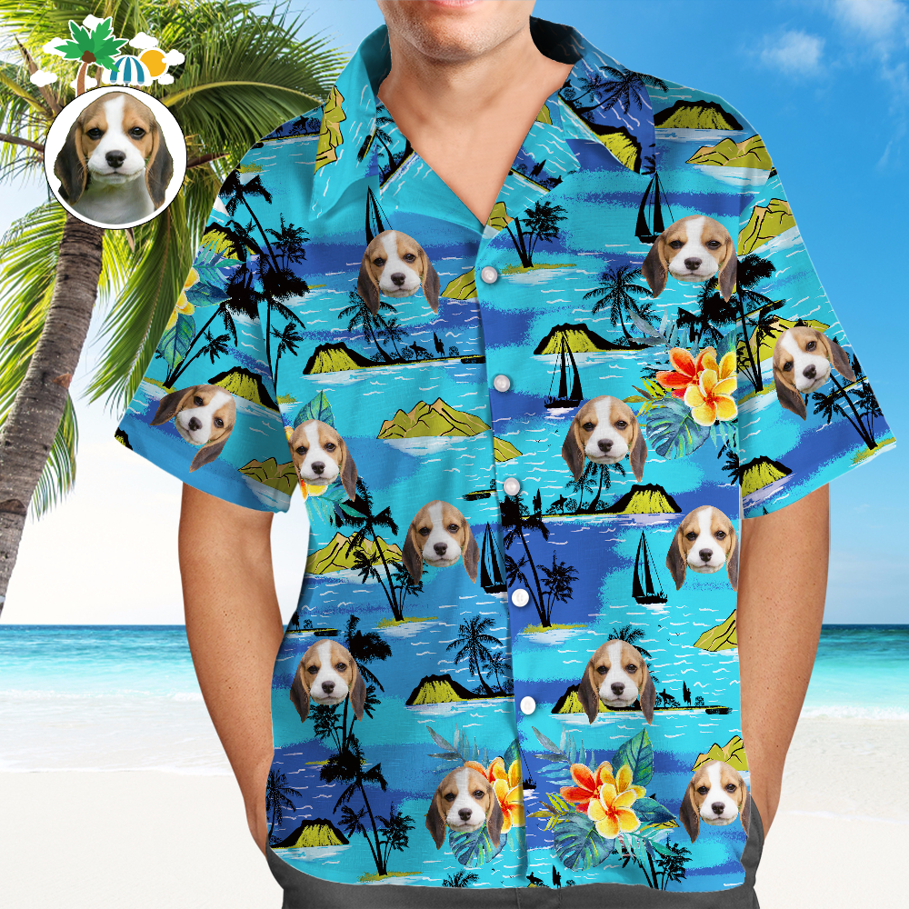 Custom Hawaiian Shirt Custom Pet Tropical Shirts Men's Hawaiian Shirt For Pet Lovers