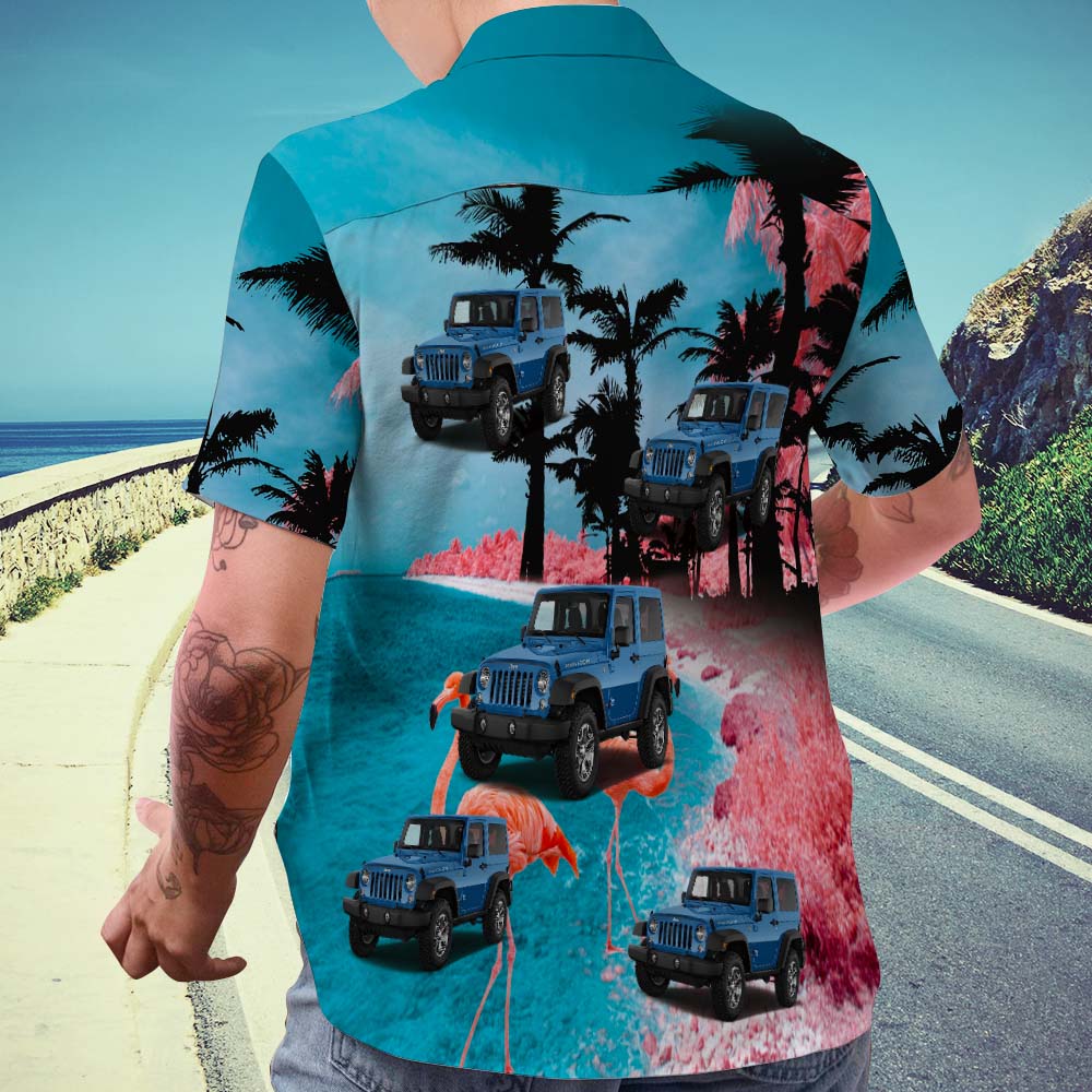 Upload Car Photo Custom Hawaiian Shirts Flamingo Summer Style Aloha Beach Shirt For Men