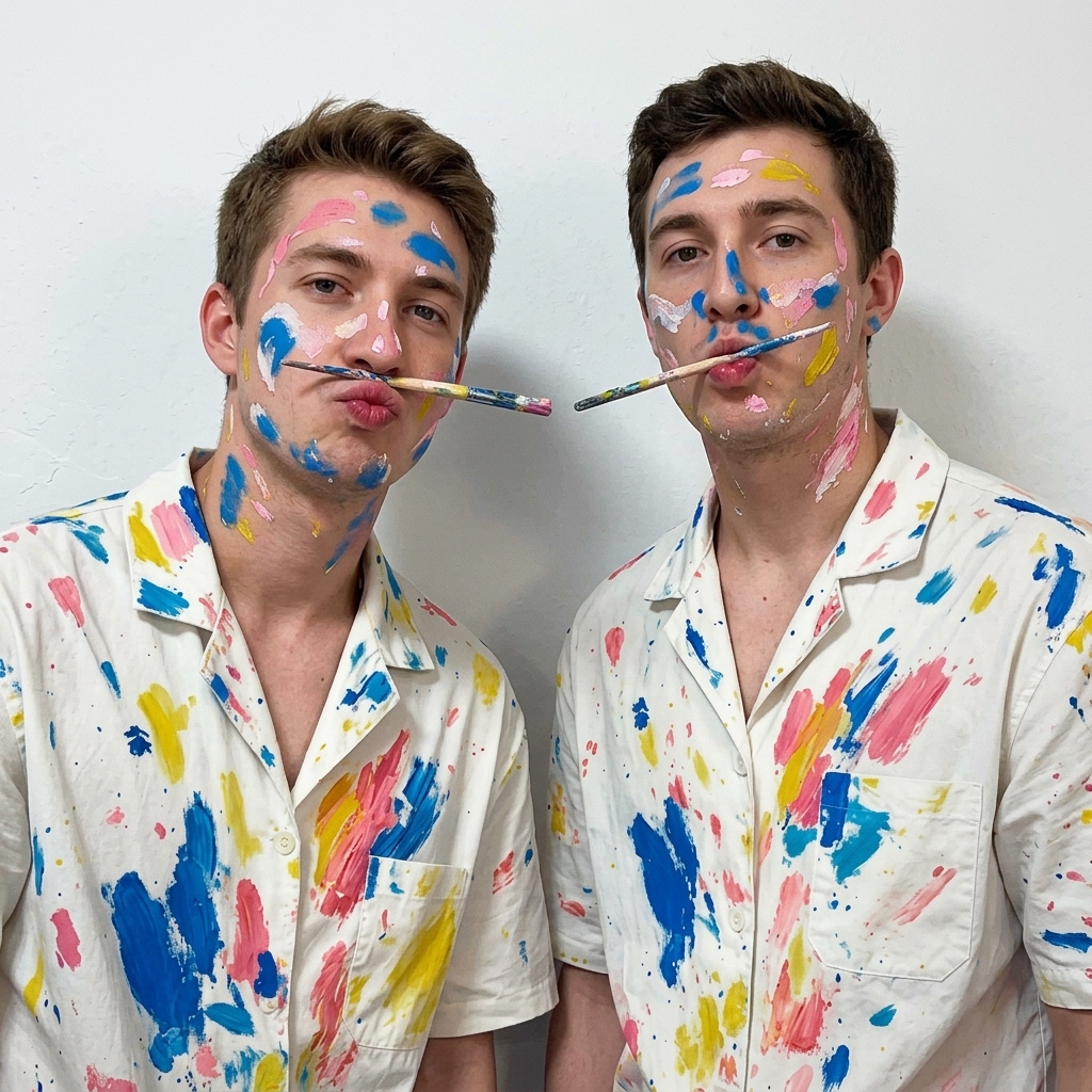 DIY Color Doodling Pajama Shirts for Couples | Matching PJ Shirts for Men, Color Your Own Boyfriend Pajamas
