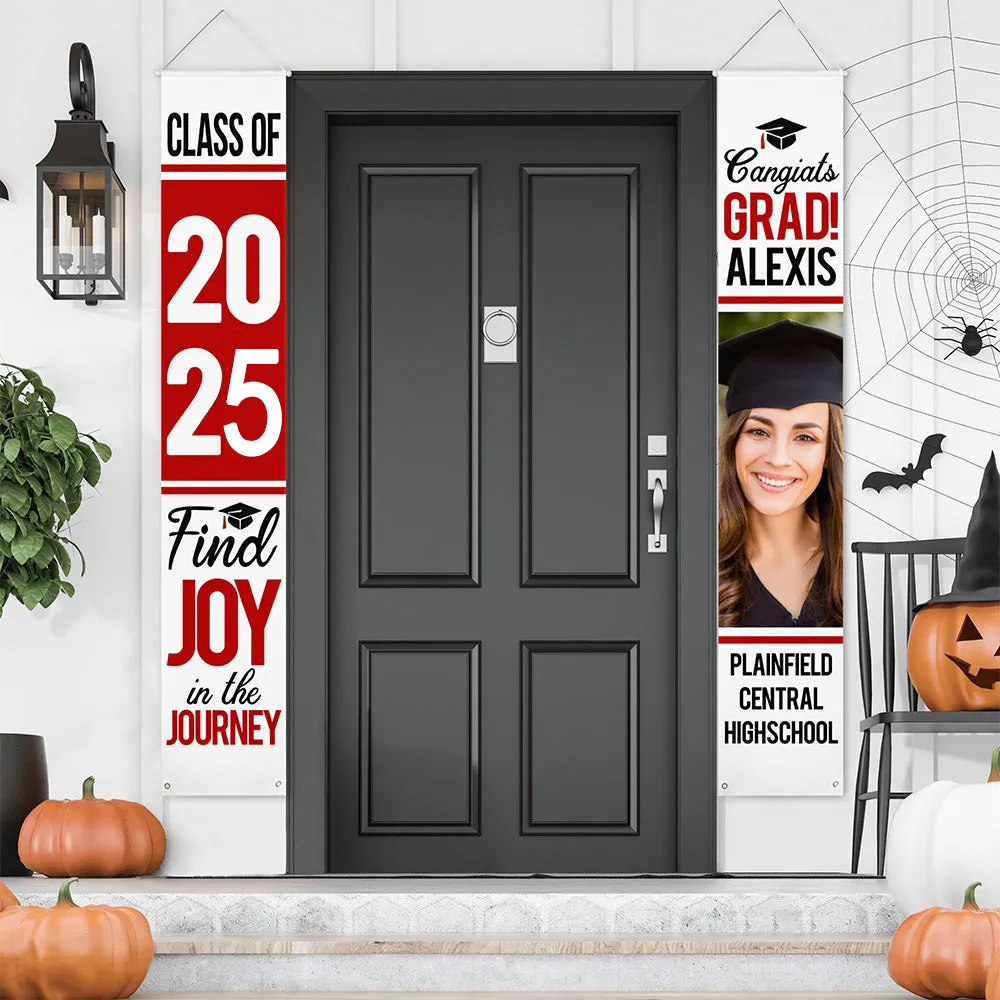 Custom Photo Graduation Door Banner Personalized Graduation Party Decorations Backdrop Banner Grad Party Supplies