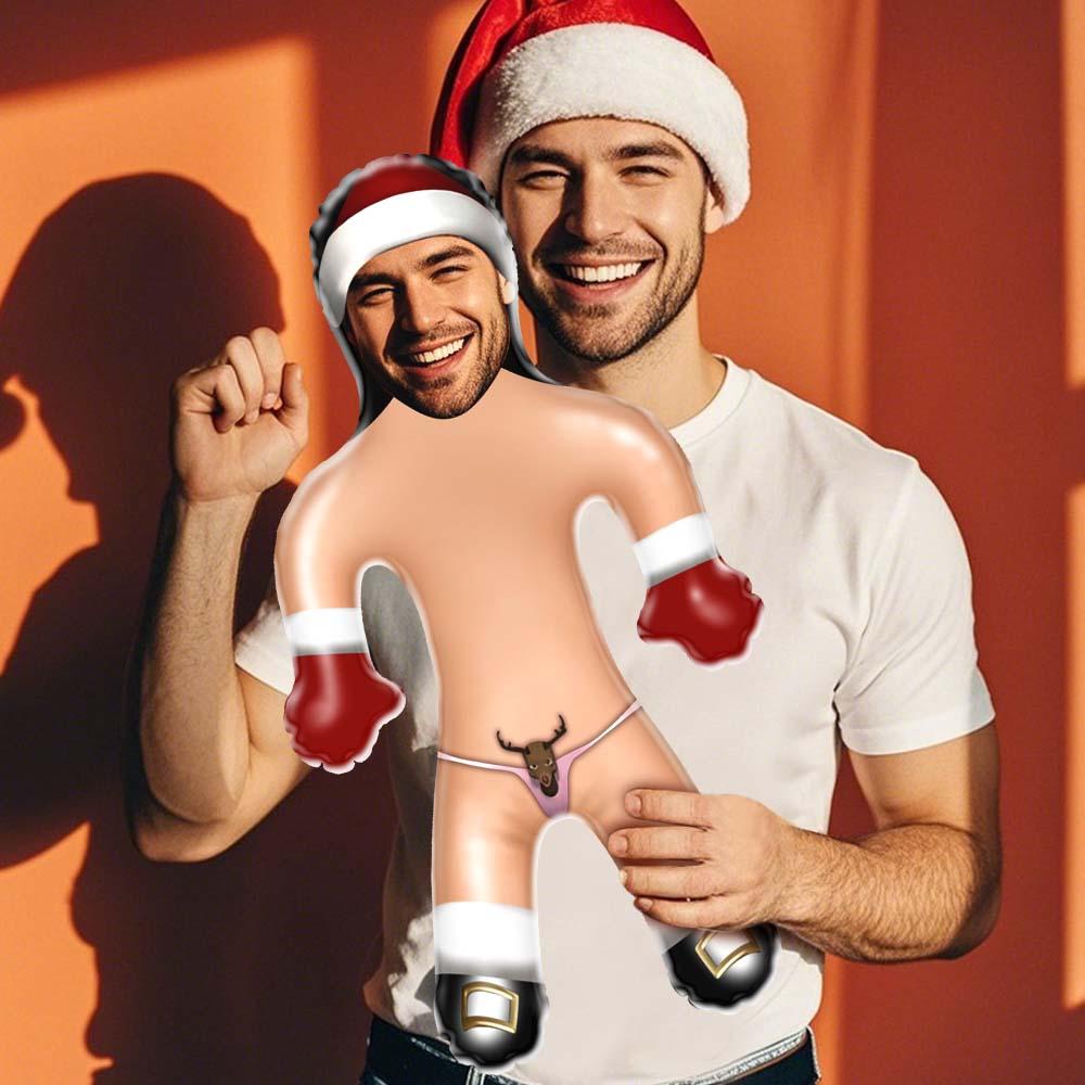 Custom Funny Santa Claus Blow Up Doll Inflatable Air Minime Christmas Doll Gift For Him - MyHawaiianShirts
