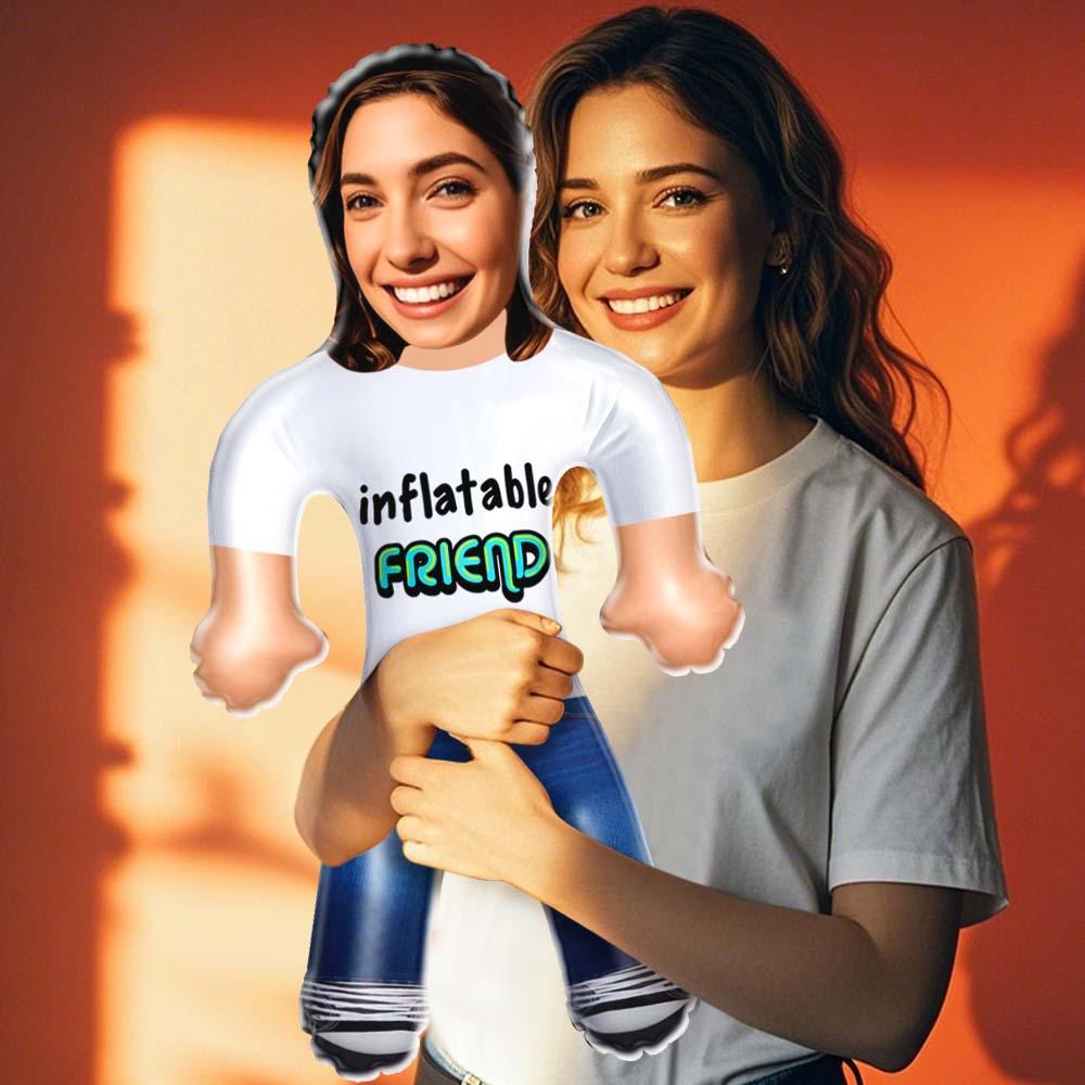 Custom Funny Friend Gift Photo  Blow Up Doll Inflatable Air Minime  Gift - inflatable FRIEND - MyHawaiianShirts